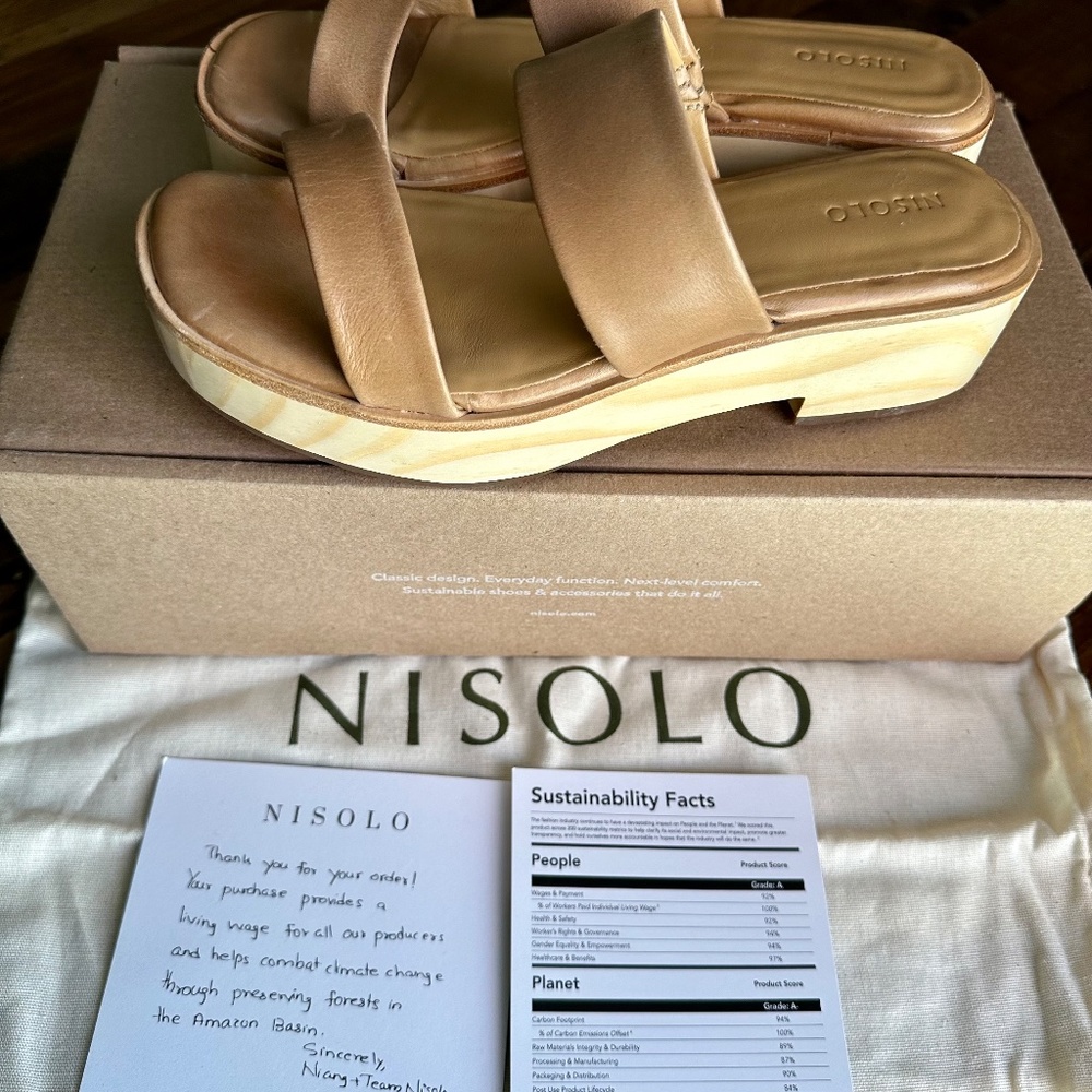 Brand New Nisolo Ellie All-Day Clog Size 6.5 - Picture 13 of 13